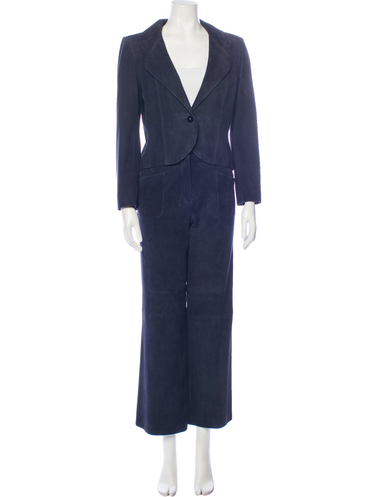 Chanel Vintage 2002 Pantsuit - Blue, 11.75" Rise Suits and Sets ...
