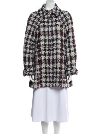 Chanel 2019 Houndstooth Print Coat