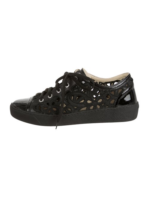 Chanel Floral Eyelet Sneakers Shoes CHA99278 The Chanel Floral Eyelet Sneakers Shoes CHA99278 The