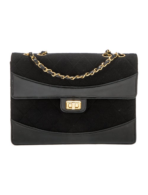 Chanel Quilted Jersey Flap Bag