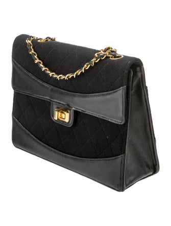 Chanel Quilted Jersey Flap Bag