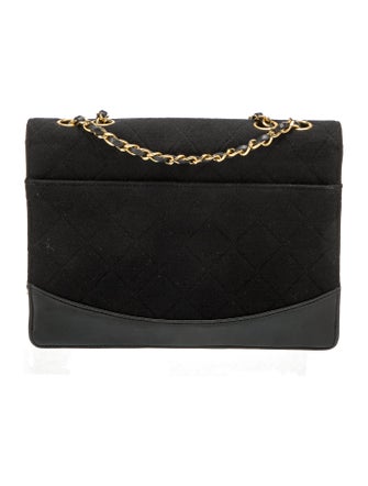 Chanel Quilted Jersey Flap Bag