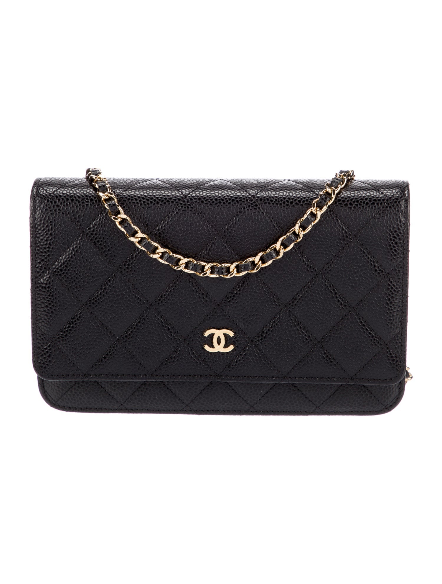 Chanel Classic Quilted Wallet On Chain Black Crossbody Bags, Handbags