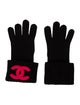 Chanel Black CC Cashmere Gloves