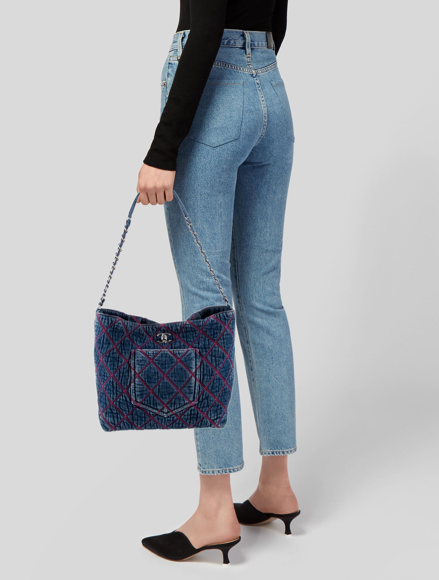 Chanel 2022 Coco Beach Denim - Blue Totes, Handbags - CHA995916