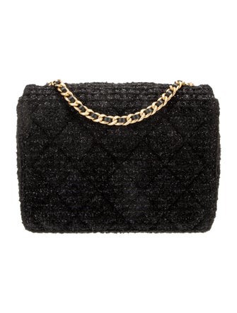 Chanel 2021 Mini Square Tweed Flap Bag