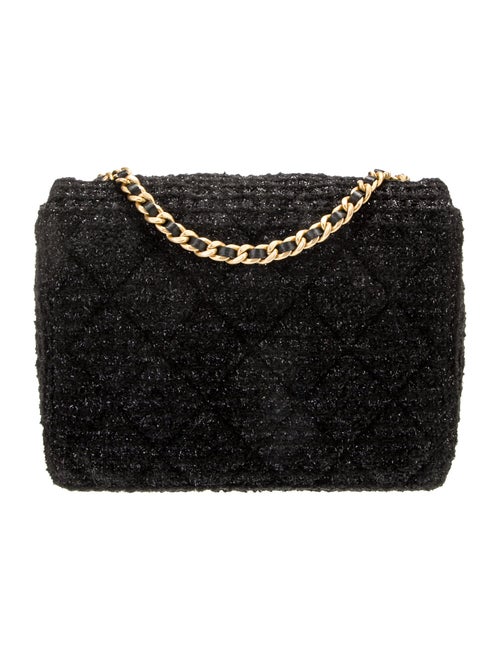 Chanel 2021 Mini Square Tweed Flap Bag