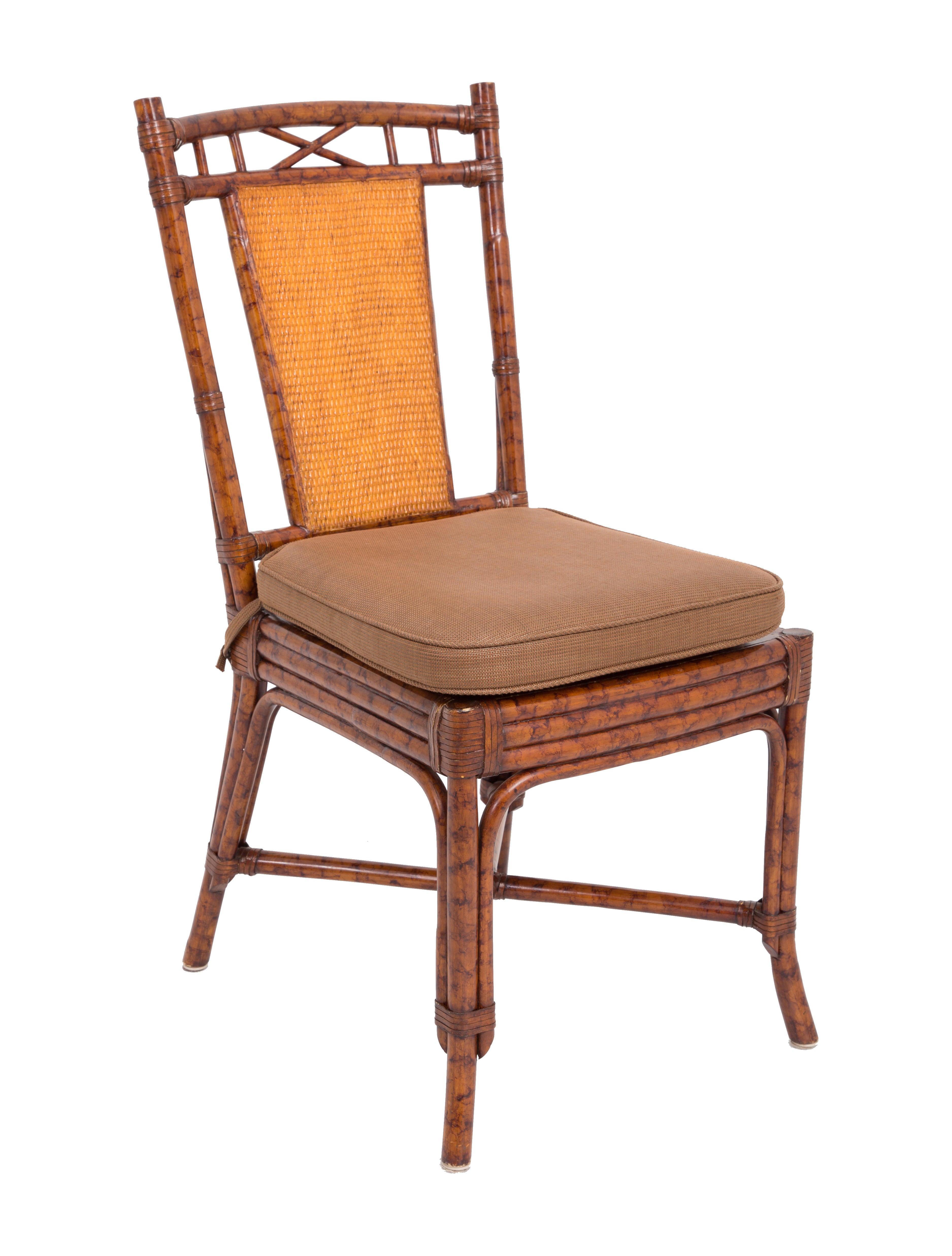 Chair Grange Wicker Dining Chairs Brown Seating, Furniture