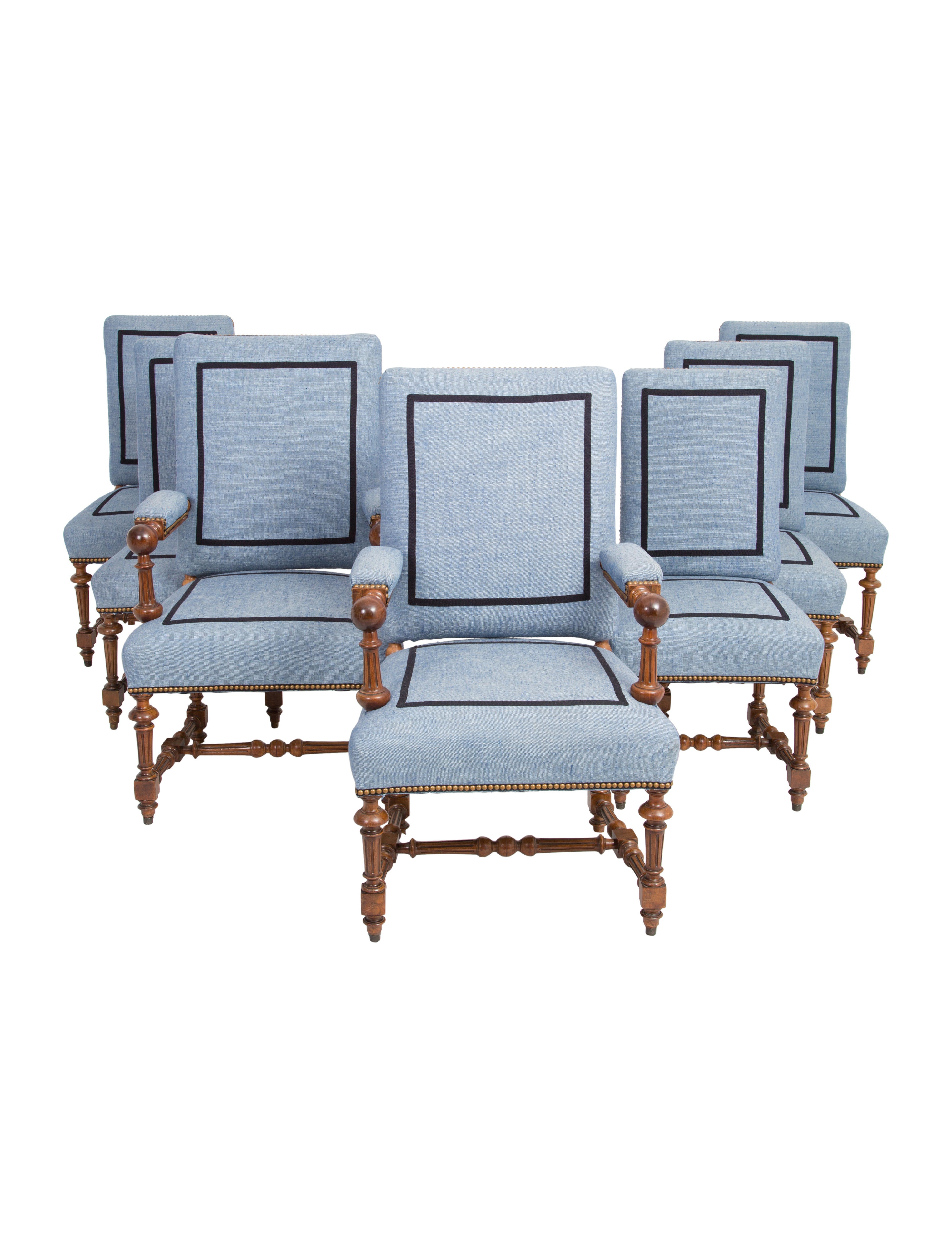 Chair Irish Dining Armchairs Blue Seating, Furniture CHAIR20185
