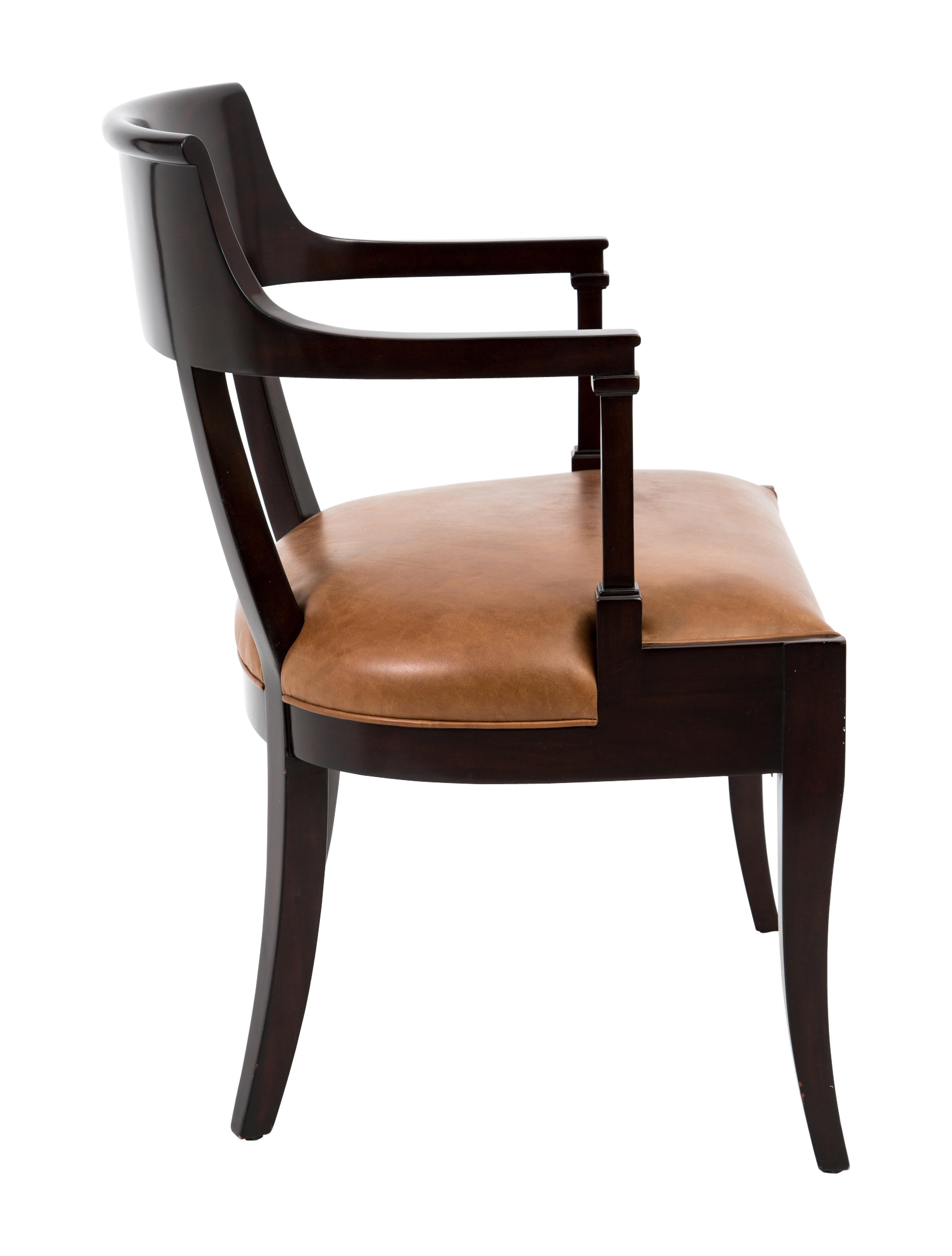 Theodore Alexander Leather Upholstered Armchair Furniture