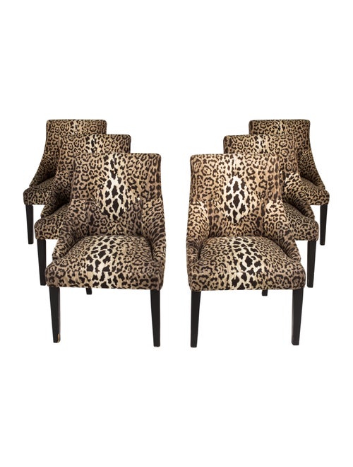 Chair Leopard Print Upholstered Chairs Furniture CHAIR20342 The RealReal