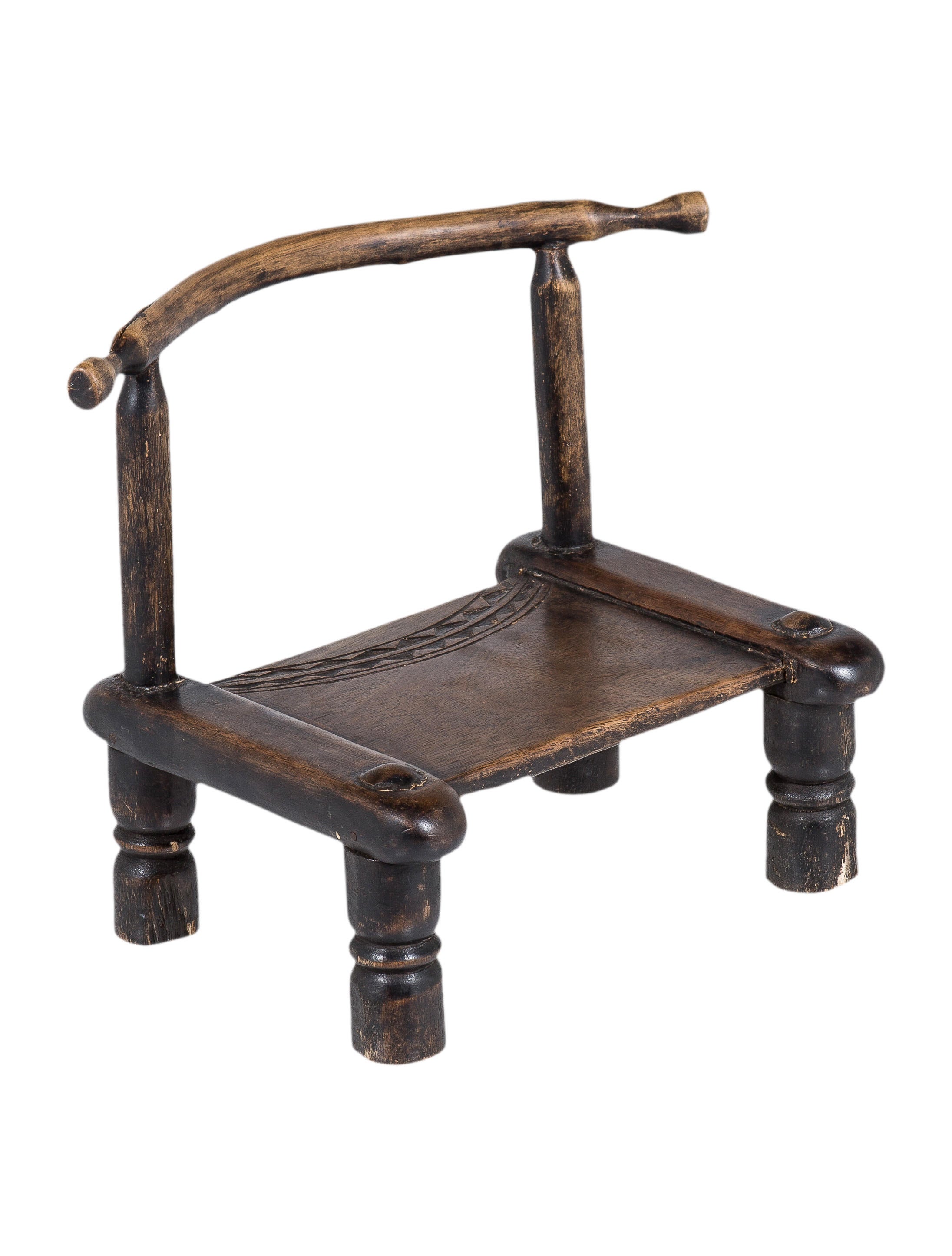 Chair Antique African Chair Brown Seating, Furniture CHAIR20410