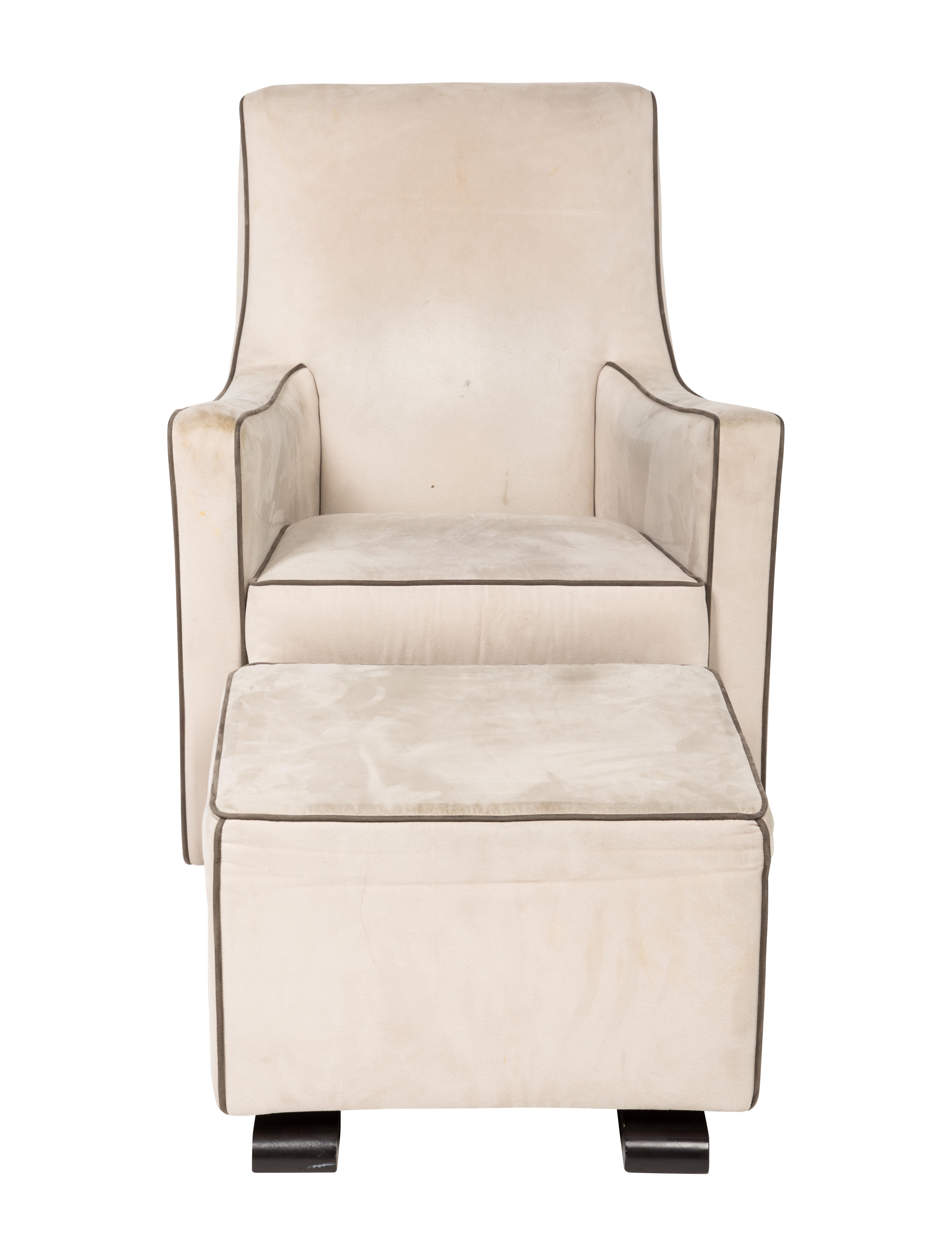 Chair Monte Luca Glider Chair & Ottoman Brown Seating, Furniture