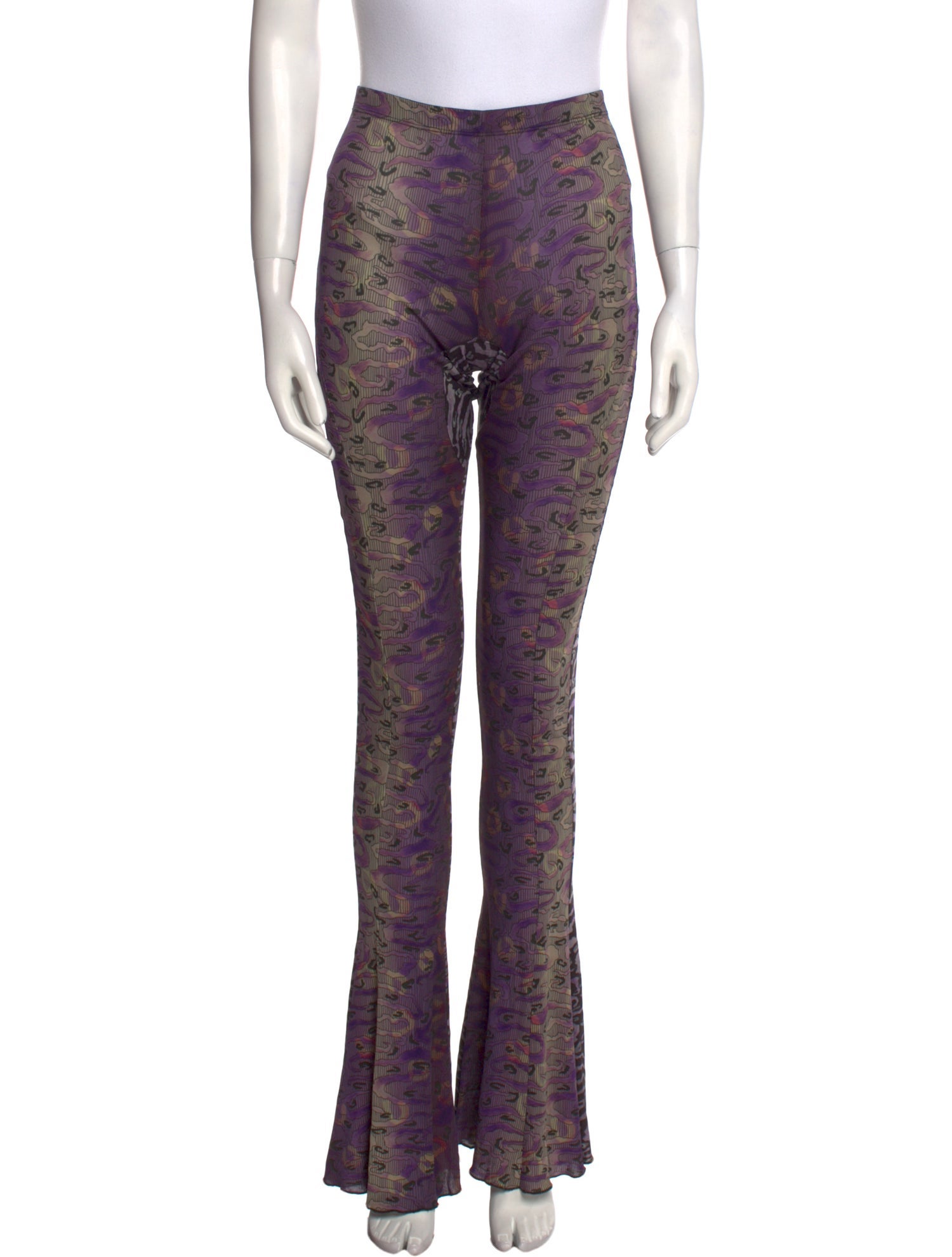 KNWLS Animal Print Wide Leg Pants