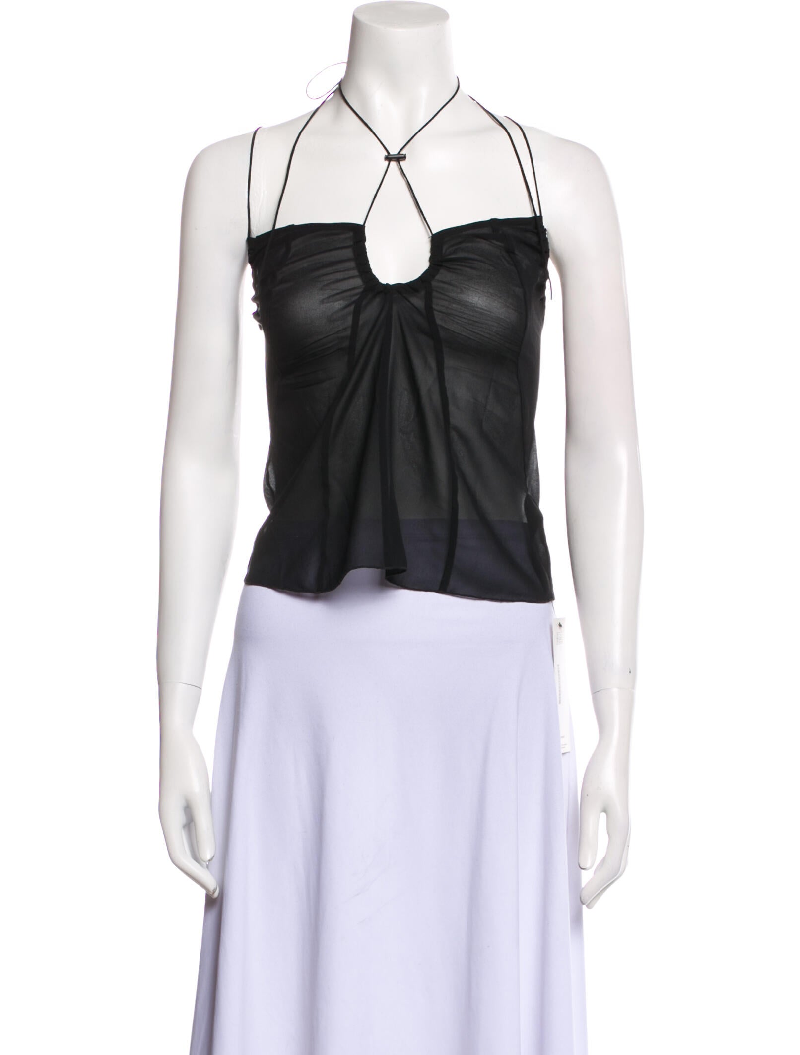 KNWLS Alpaca Halterneck Crop Top