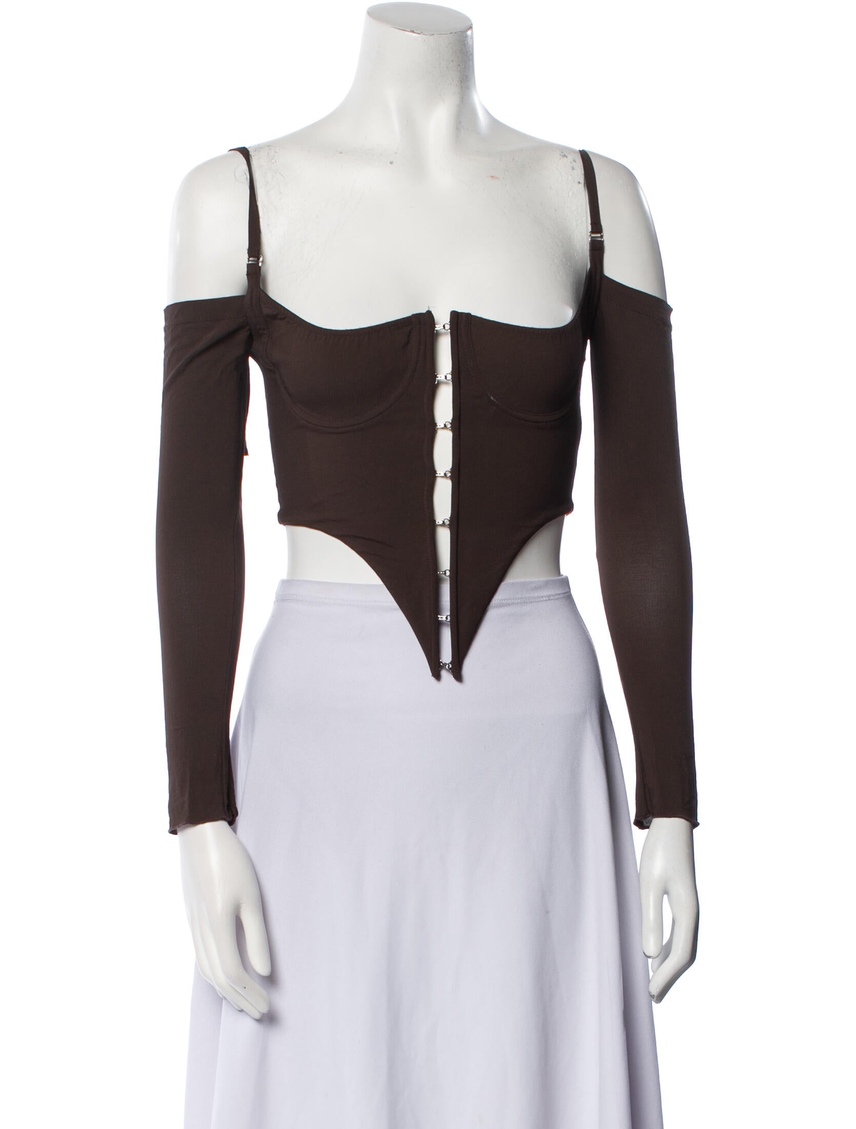 KNWLS Square Neckline Long Sleeve Bodysuit