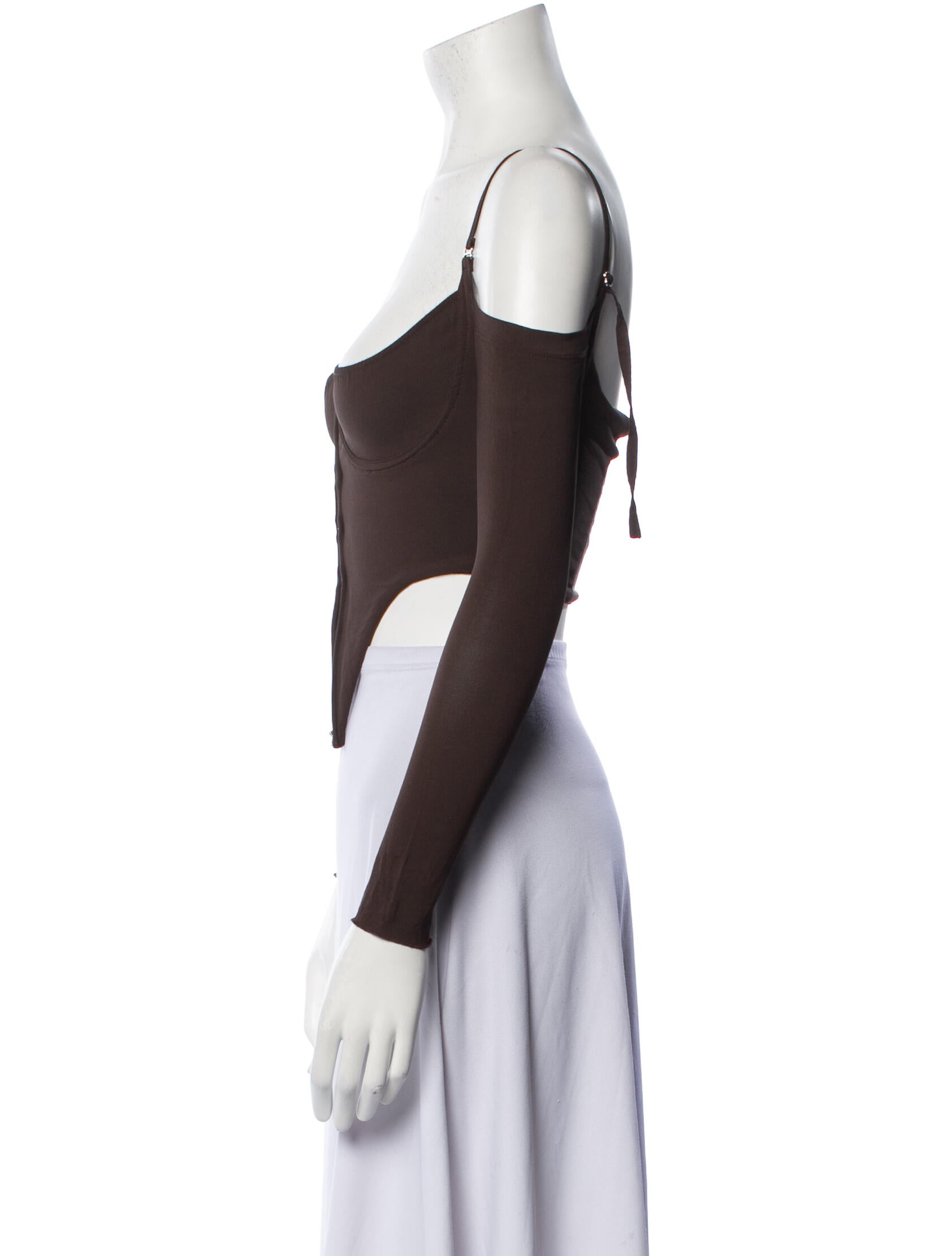 KNWLS Square Neckline Long Sleeve Bodysuit