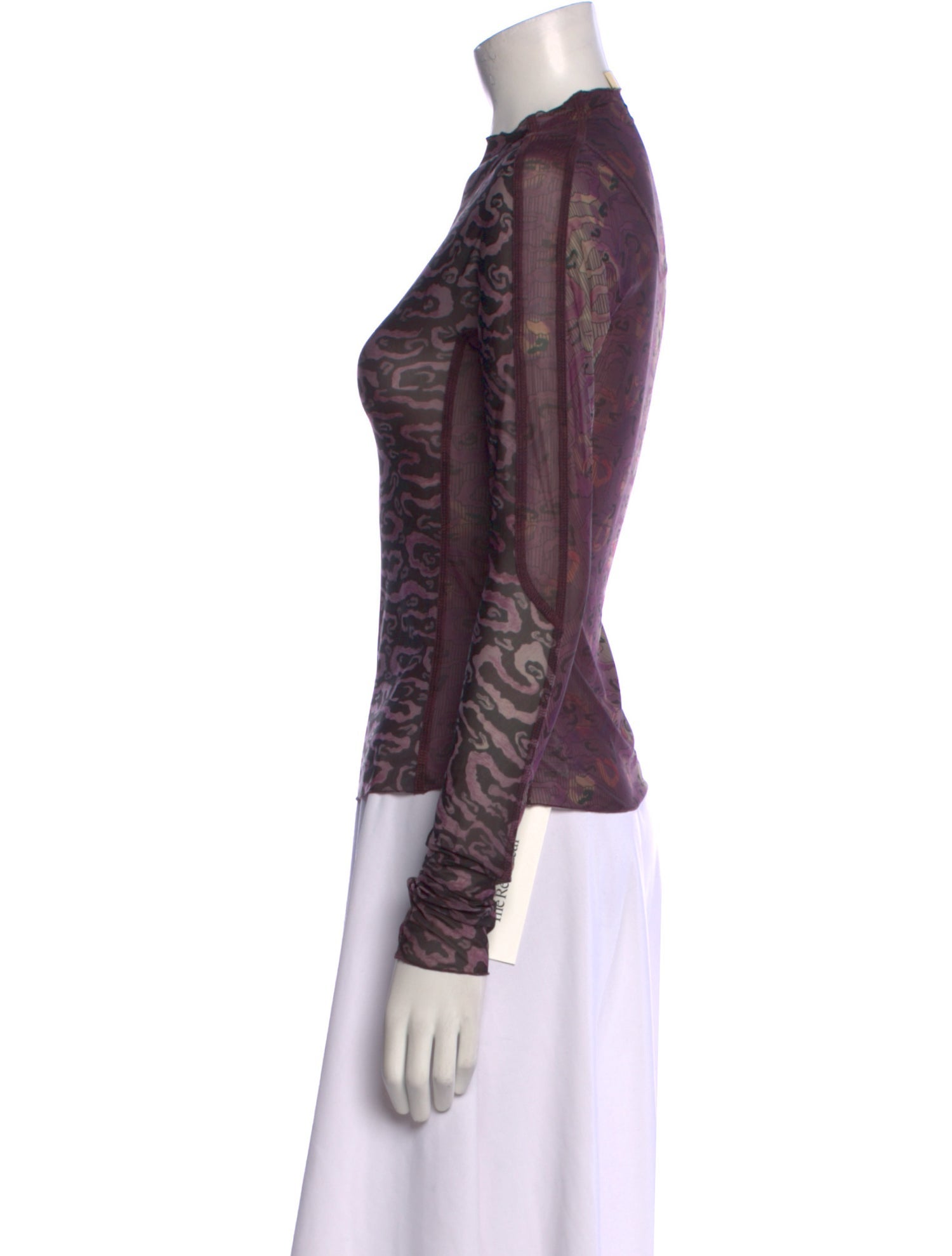 KNWLS Mock Neck Long Sleeve Top