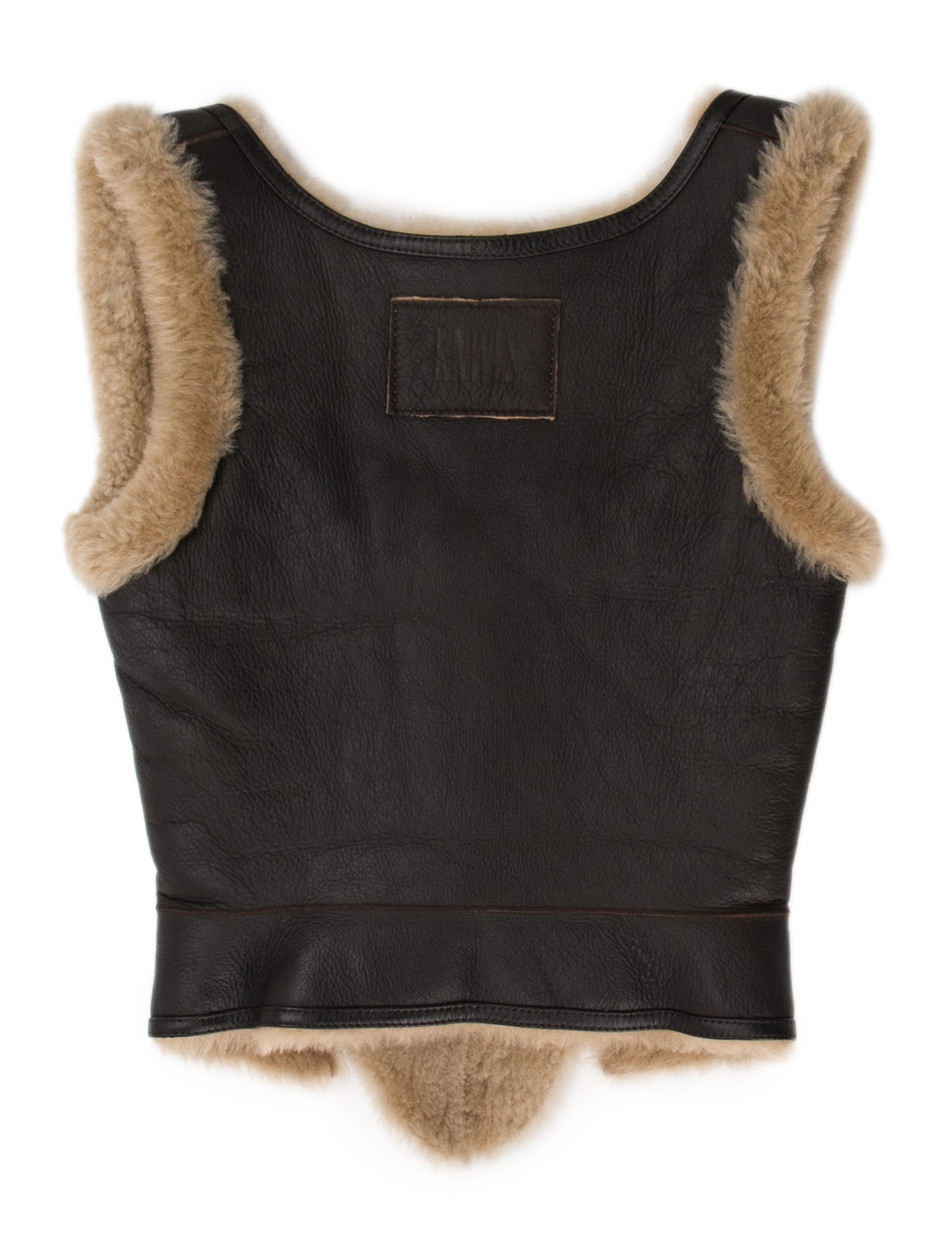 KNWLS Leather Strapless Crop Top