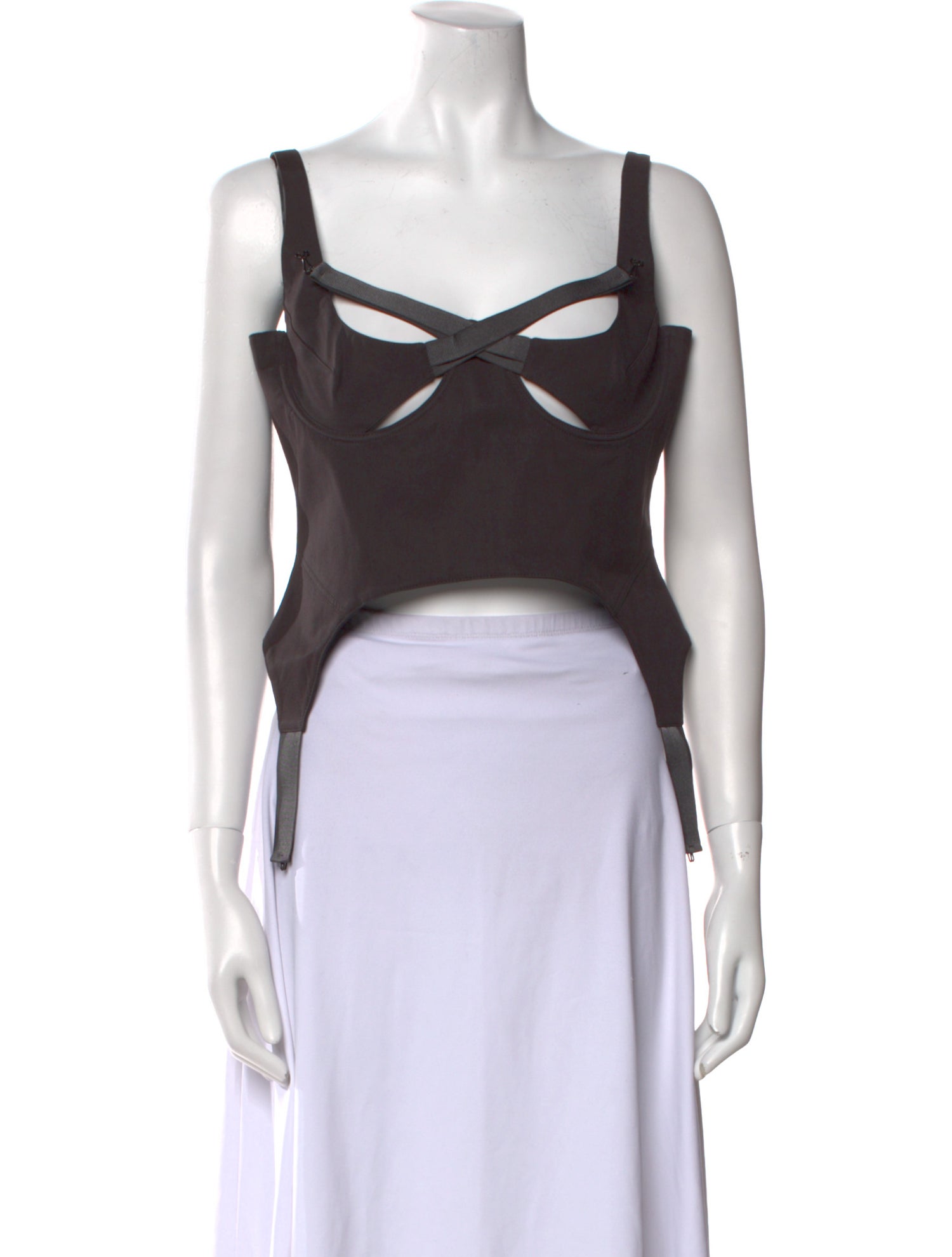KNWLS Square Neckline Sleeveless Crop Top w/ Tags