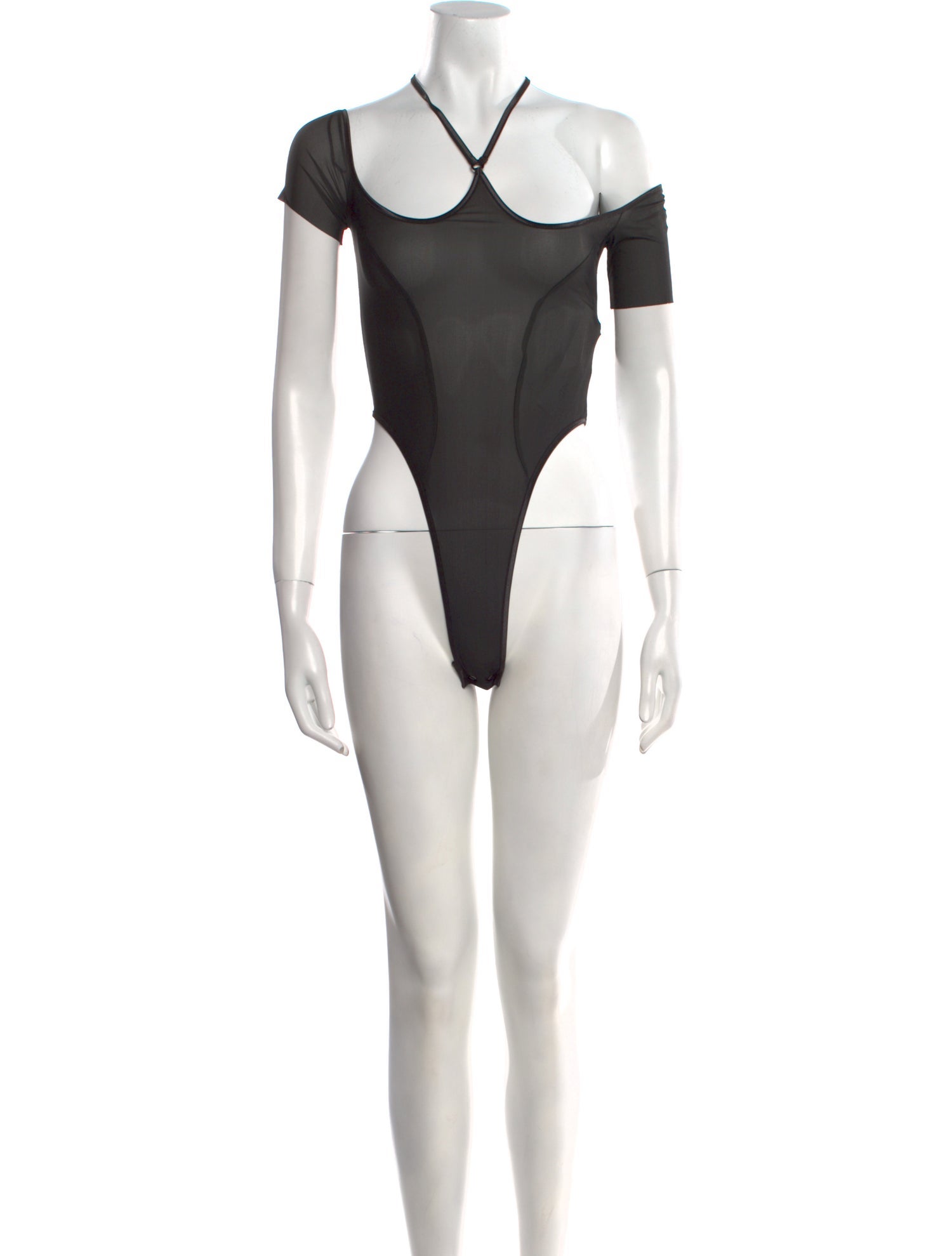 KNWLS Nylon Halterneck Bodysuit