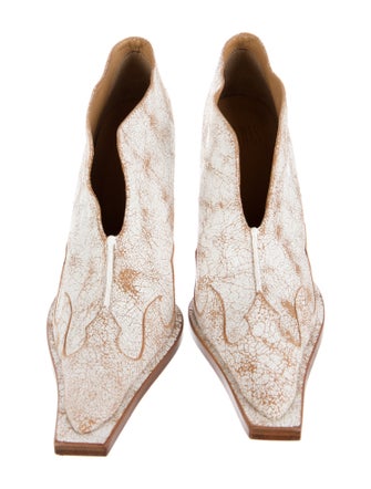 KNWLS Leather Printed Boots