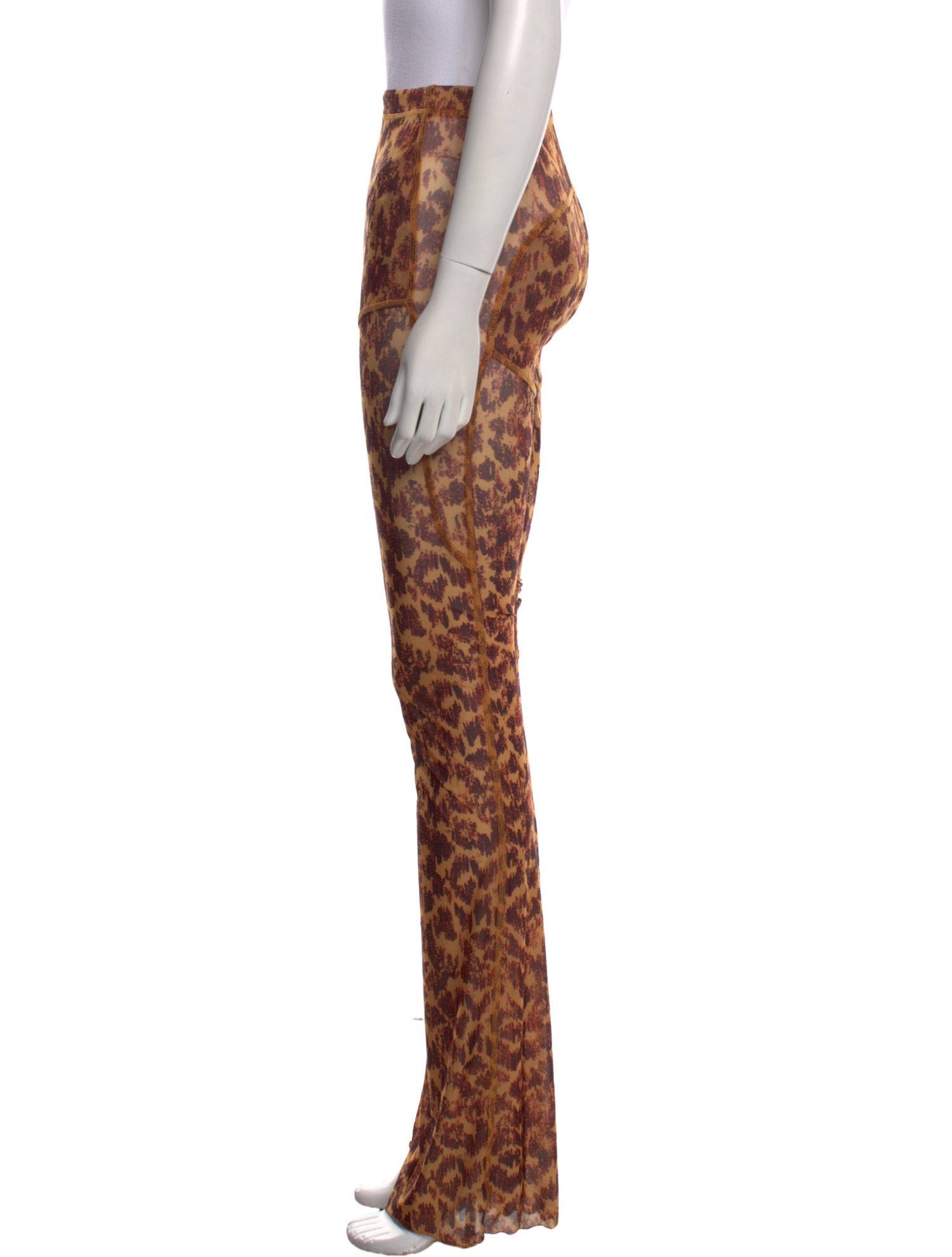 KNWLS Animal Print Wide Leg Pants
