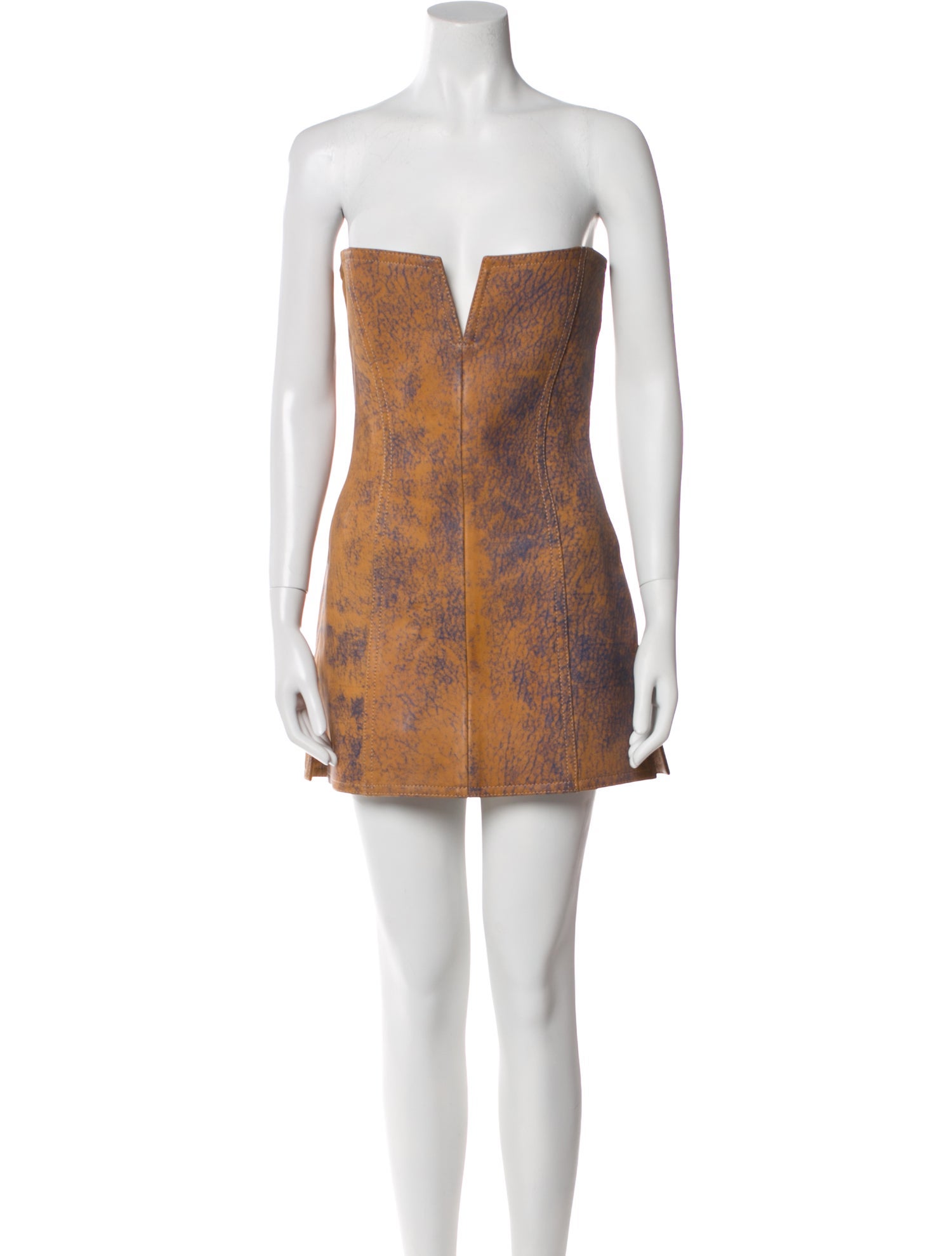 KNWLS Lamb Leather Mini Dress w/ Tags