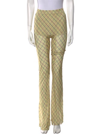 KNWLS Plaid Print Straight Leg Pants