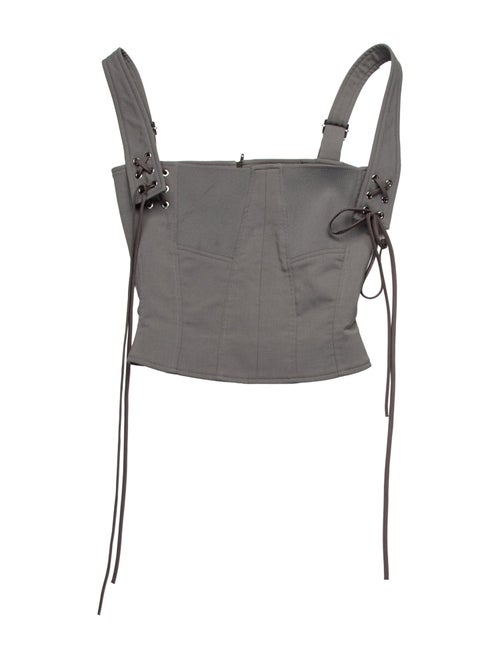 KNWLS Square Neckline Sleeveless Crop Top