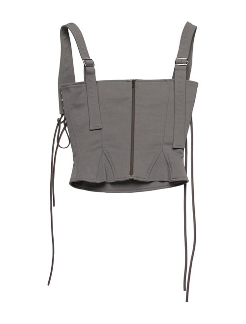 KNWLS Square Neckline Sleeveless Crop Top