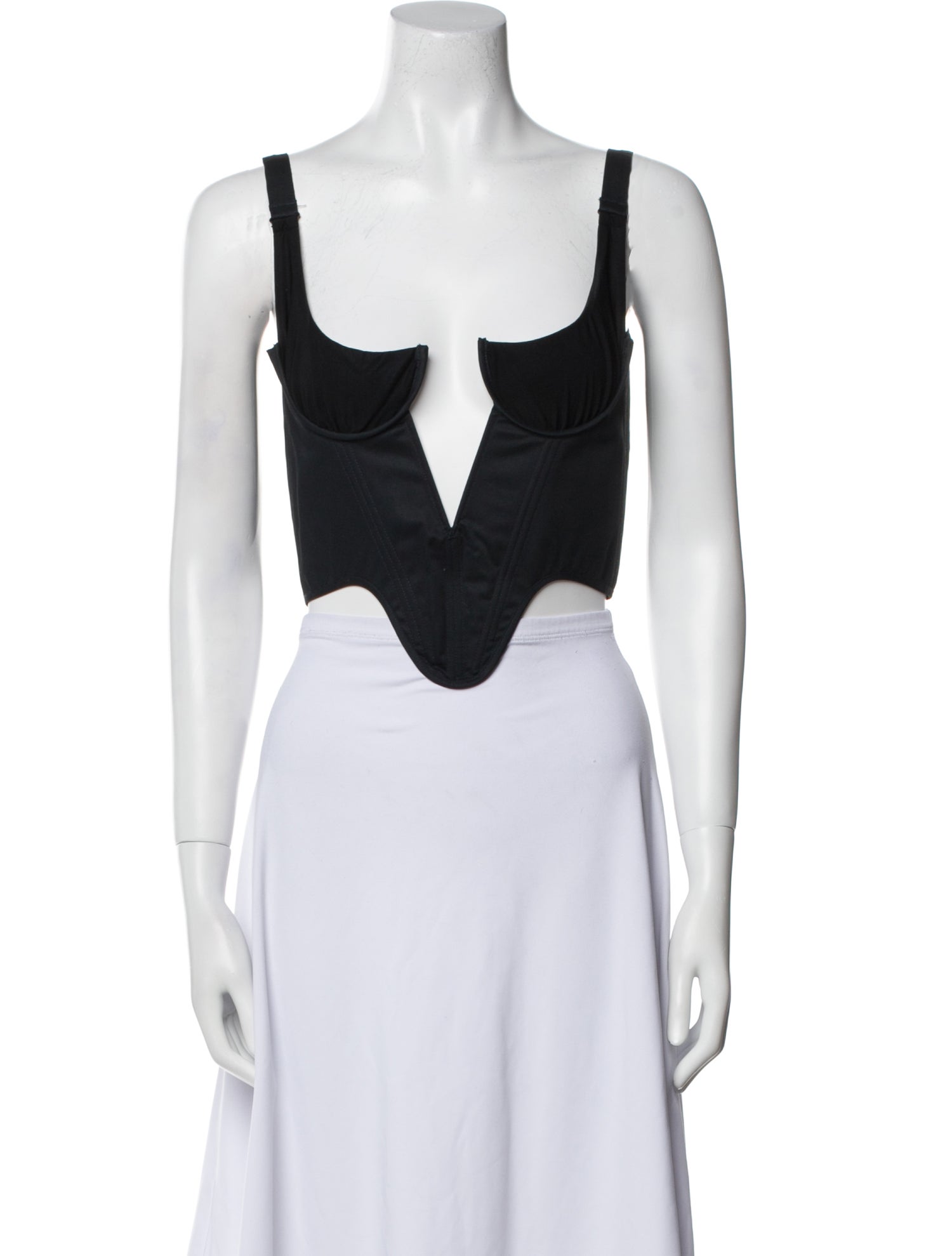 KNWLS V-Neck Sleeveless Crop Top