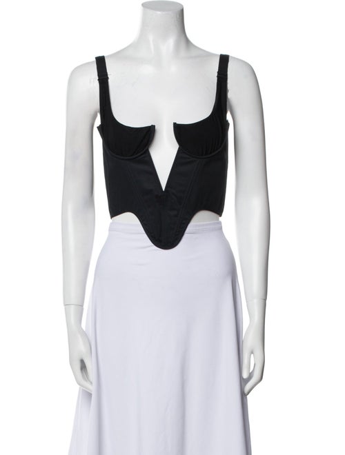 KNWLS V-Neck Sleeveless Crop Top