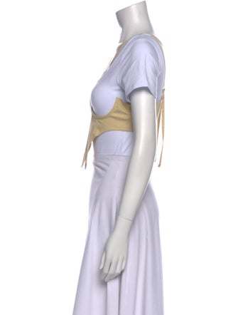 KNWLS V-Neck Short Sleeve Crop Top