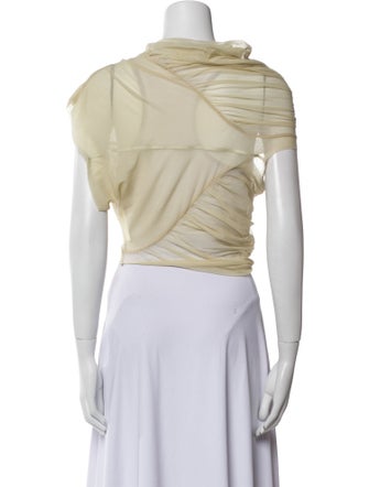 KNWLS Mock Neck Short Sleeve Crop Top