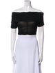 KNWLS Off-The-Shoulder Short Sleeve Crop Top