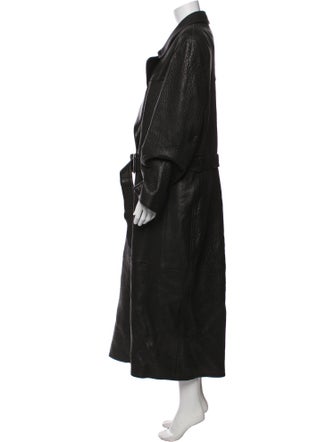 KNWLS Lamb Leather Trench Coat