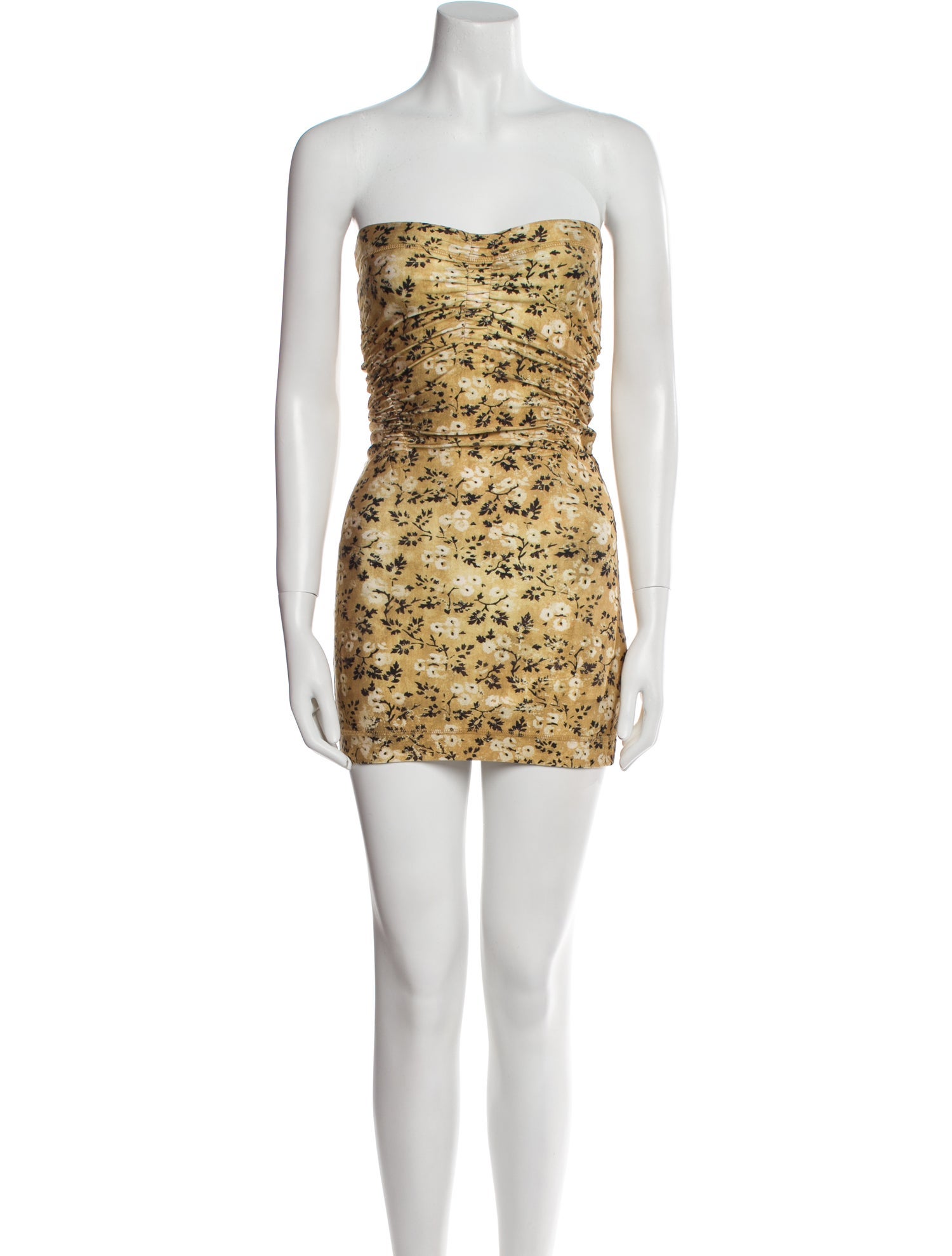 KNWLS Floral Print Strapless Tunic