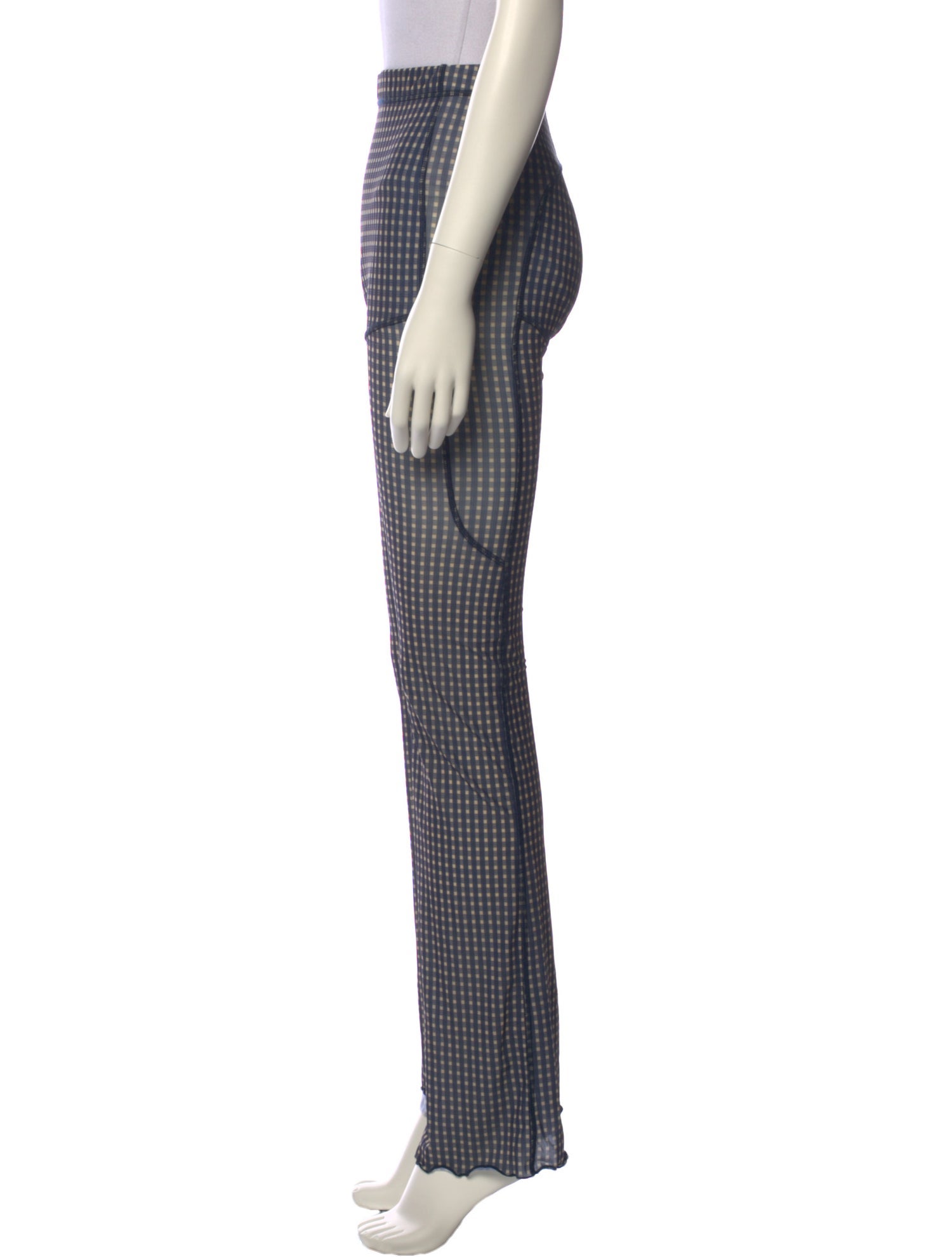 KNWLS Plaid Print Straight Leg Pants