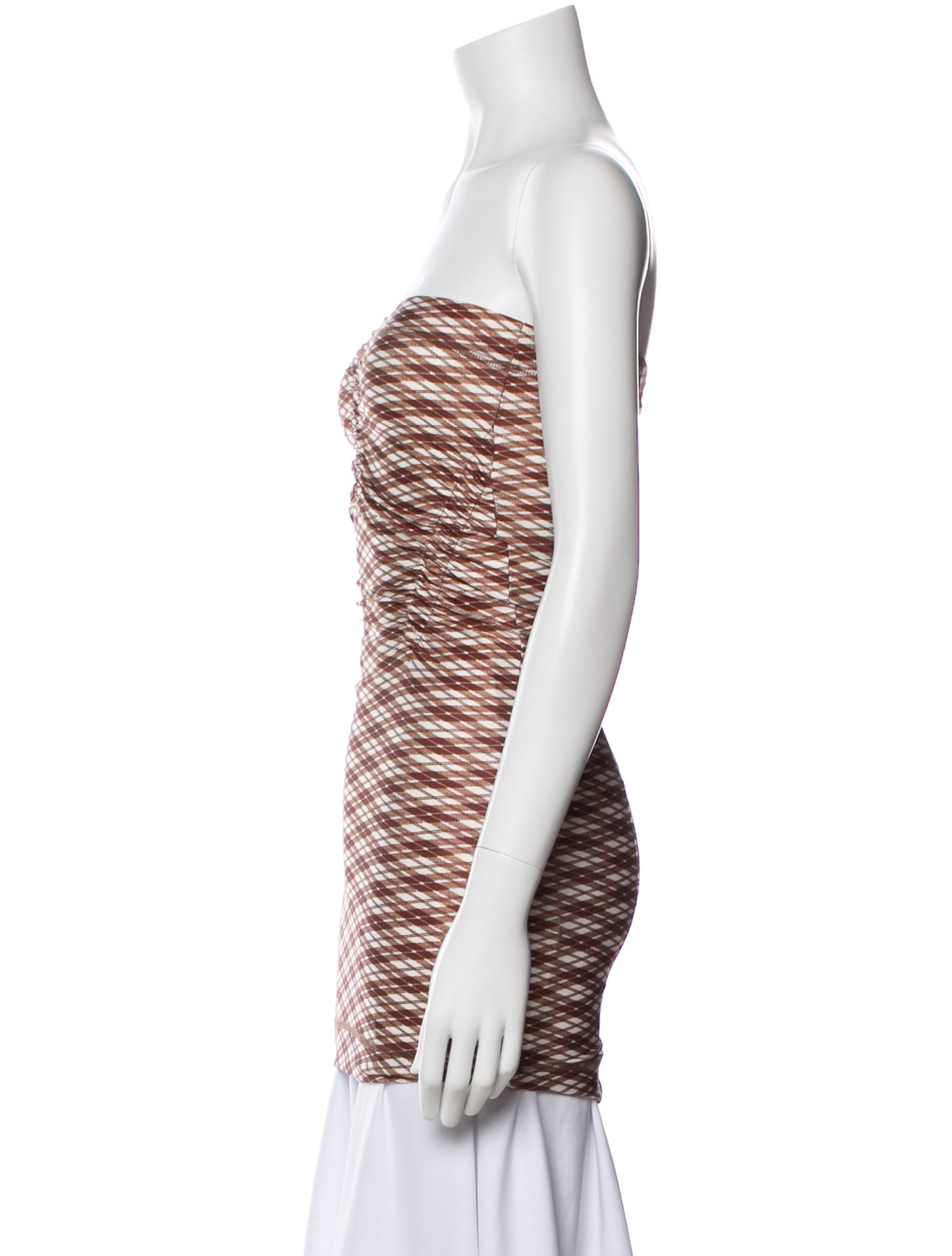 KNWLS Patterned Strapless Top