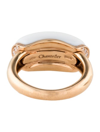 Chantecler 18K Chalcedony & Diamond Kogolong Bar Ring