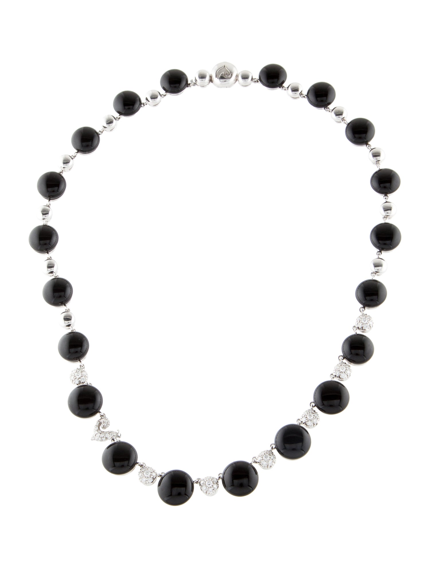 Chantecler 18K Onyx and Diamond Necklace