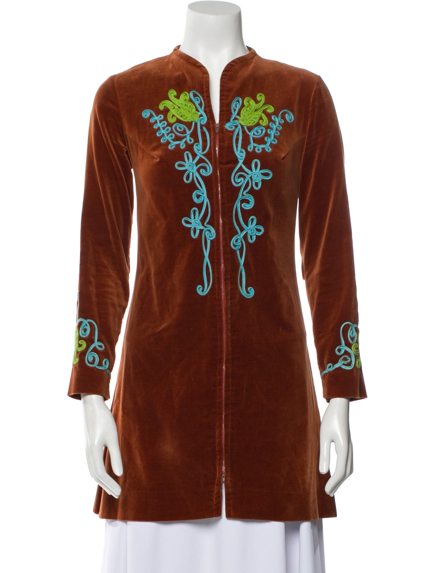 Charm Graphic Print Coat