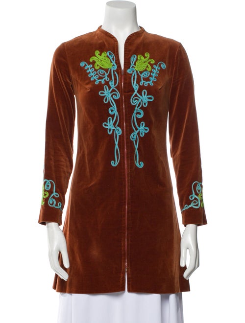 Charm Graphic Print Coat