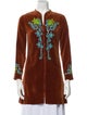 Charm Graphic Print Coat