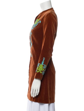 Charm Graphic Print Coat