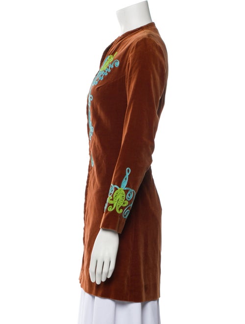 Charm Graphic Print Coat