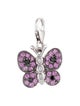 Charm 14K Sapphire & Diamond Butterfly Charm