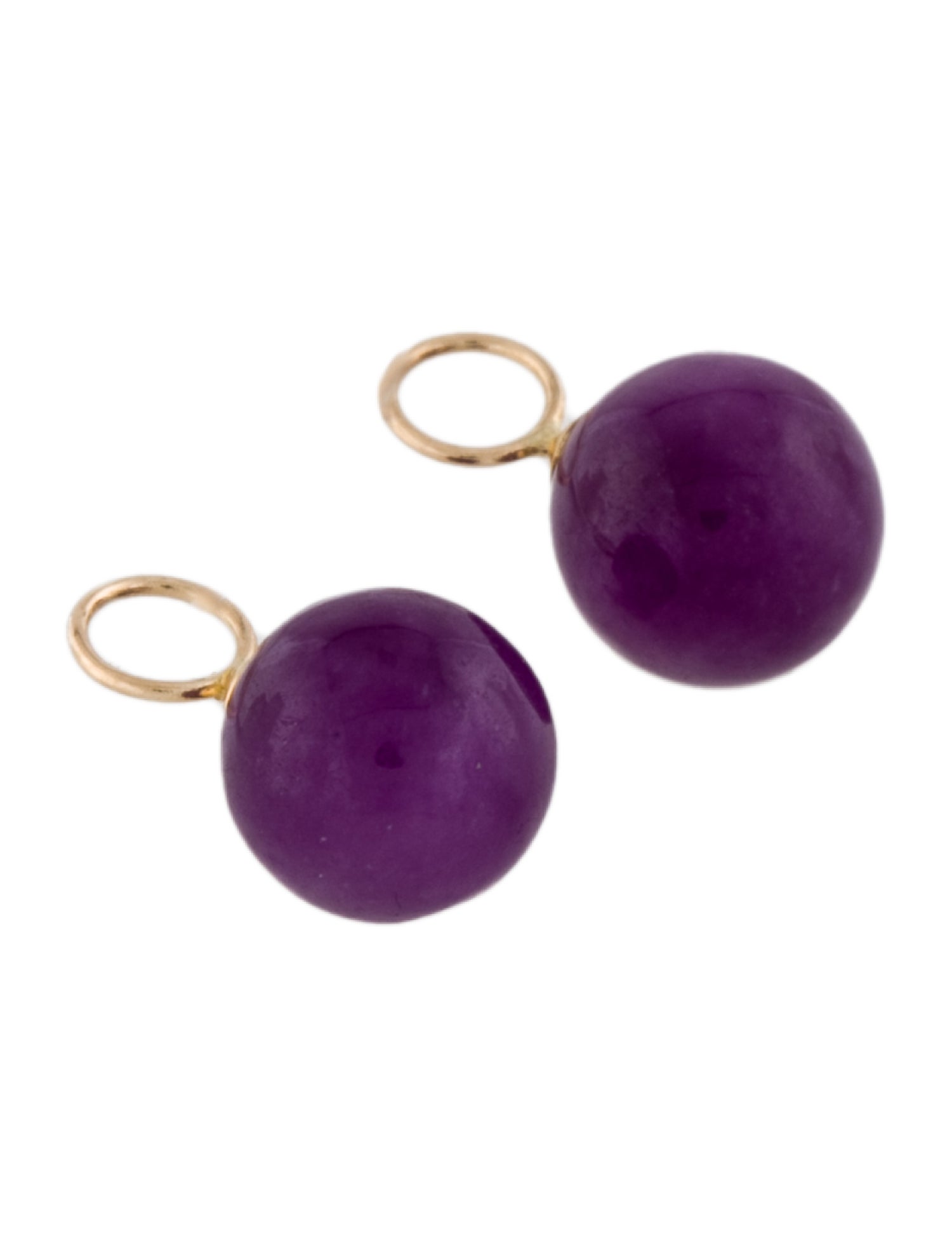 Charm 14K Dyed Jadeite Earring Enhancers