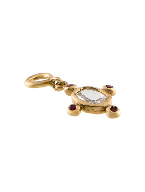Charm 18K Diamond & Ruby Charm